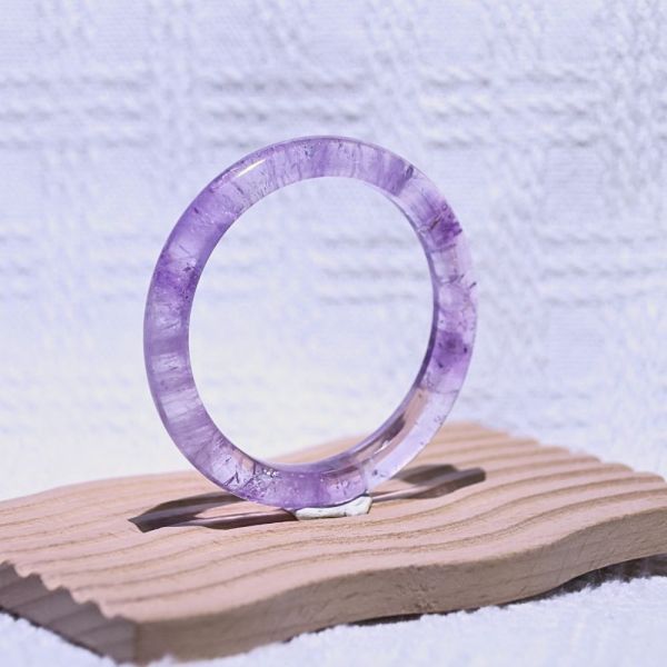 智慧之石│紫水晶│手鐲-52.7mm 紫水晶手鐲,紫水晶手環,天然紫水晶,水晶手鐲,能量手鐲,智慧之石,療癒水晶,靜心飾品,原礦水晶,歐洛菈,水晶能量