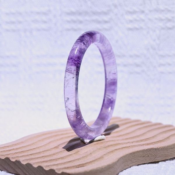 智慧之石│紫水晶│手鐲-52.7mm 紫水晶手鐲,紫水晶手環,天然紫水晶,水晶手鐲,能量手鐲,智慧之石,療癒水晶,靜心飾品,原礦水晶,歐洛菈,水晶能量