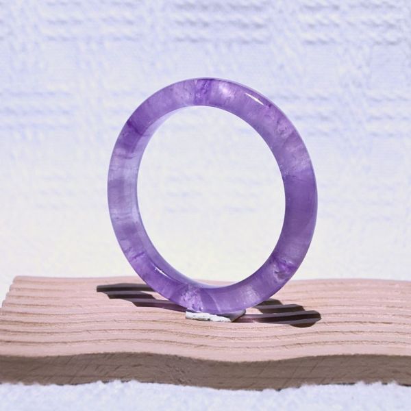 智慧之石│紫水晶│手鐲-53.5mm 紫水晶手鐲,紫水晶手環,天然紫水晶,水晶手鐲,能量手鐲,智慧之石,療癒水晶,靜心飾品,原礦水晶,歐洛菈,水晶能量