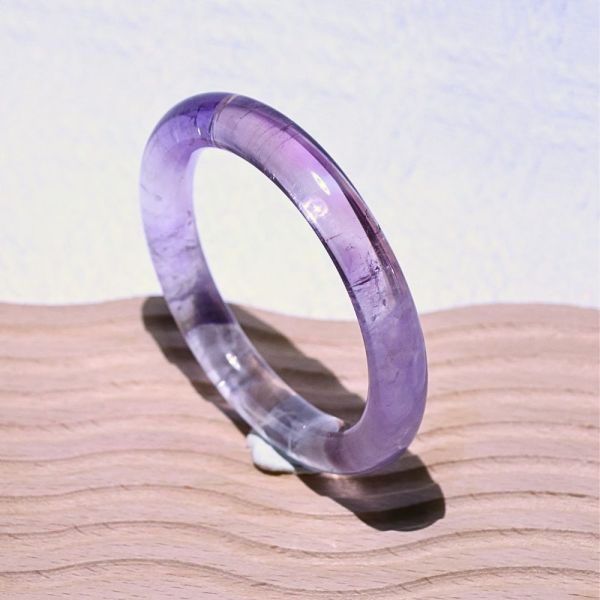 智慧之石│紫水晶│圓骨鐲-53.3mm 紫水晶手鐲,紫水晶手環,天然紫水晶,水晶手鐲,能量手鐲,智慧之石,療癒水晶,靜心飾品,原礦水晶,歐洛菈,水晶能量