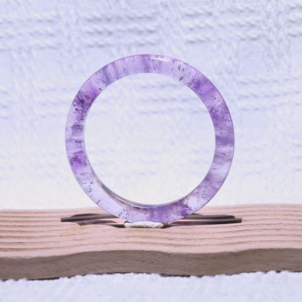 智慧之石│紫水晶│手鐲-52.7mm 紫水晶手鐲,紫水晶手環,天然紫水晶,水晶手鐲,能量手鐲,智慧之石,療癒水晶,靜心飾品,原礦水晶,歐洛菈,水晶能量