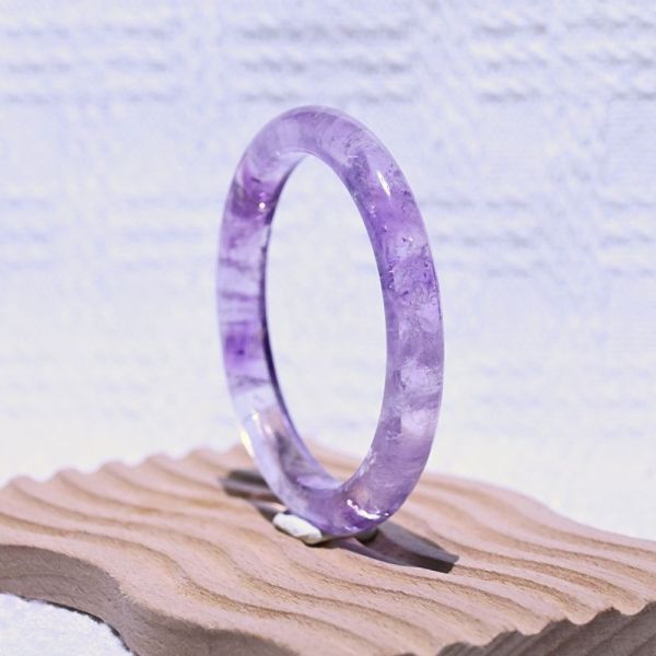 智慧之石│紫水晶│手鐲-52.7mm 紫水晶手鐲,紫水晶手環,天然紫水晶,水晶手鐲,能量手鐲,智慧之石,療癒水晶,靜心飾品,原礦水晶,歐洛菈,水晶能量