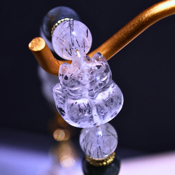 【歐洛菈設計款】摒除雜念(延長鍊) 水晶手串專賣店,水晶手串,手串推薦,礦石手串,天然寶石手串,天然石手串,手串設計推薦,開運手串,紫水晶,粉水晶,生命靈數計算,生命靈數手串,膠花,彩兔毛,草莓晶,銀曜石