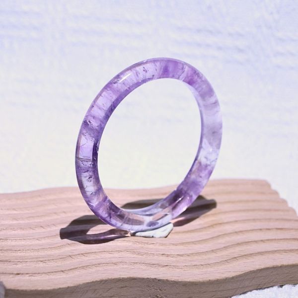 智慧之石│紫水晶│手鐲-52.7mm 紫水晶手鐲,紫水晶手環,天然紫水晶,水晶手鐲,能量手鐲,智慧之石,療癒水晶,靜心飾品,原礦水晶,歐洛菈,水晶能量