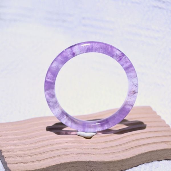 智慧之石│紫水晶│手鐲-52.5mm 紫水晶手鐲,紫水晶手環,天然紫水晶,水晶手鐲,能量手鐲,智慧之石,療癒水晶,靜心飾品,原礦水晶,歐洛菈,水晶能量