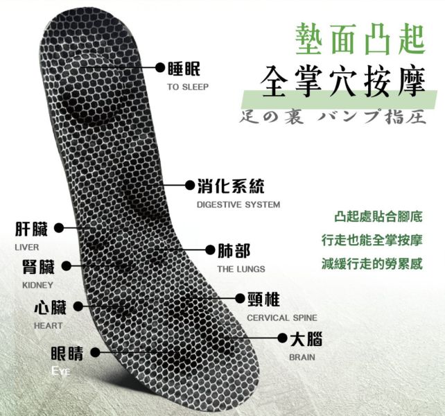 安德森保羅-石墨烯艾草磁石鞋墊 