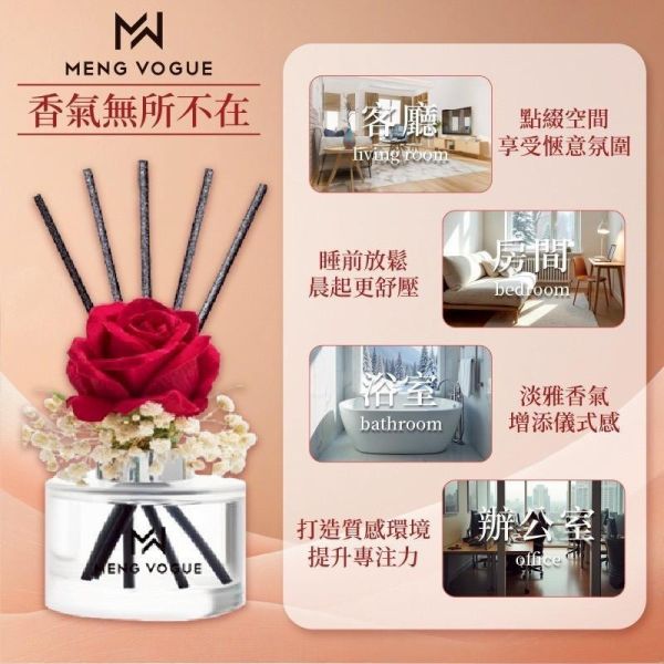 Meng Vogue 法式特調香氛擴香瓶(一組2瓶) 