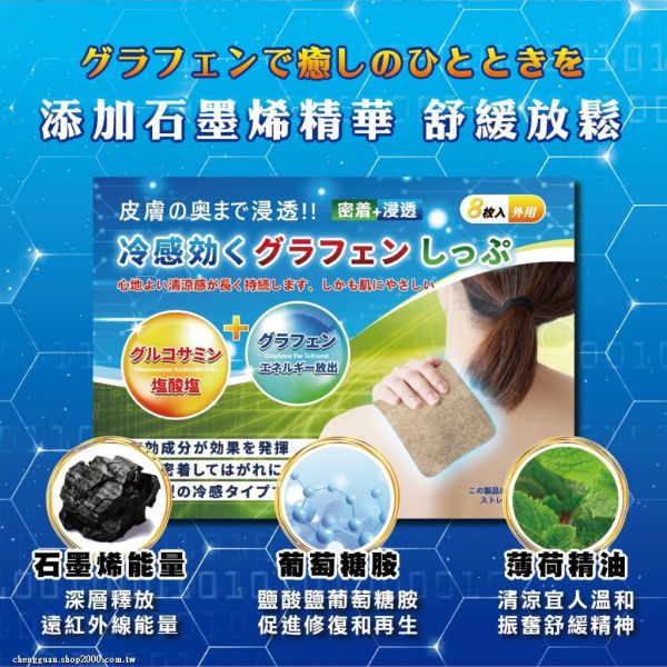 安德森保羅-涼感石墨烯能量貼布(一組5盒) 