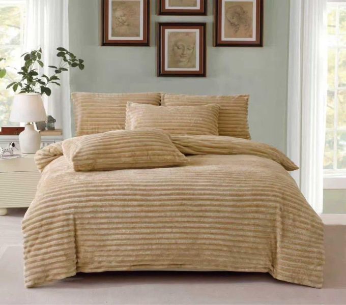 頂級兔毛絨床包四件組 