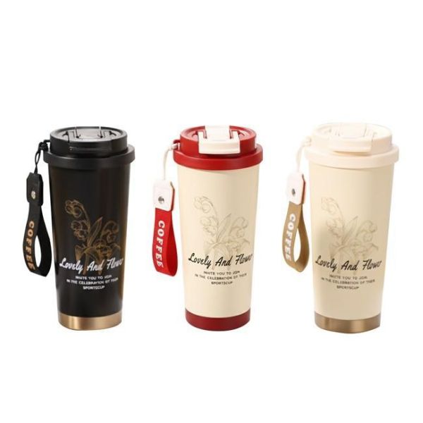 Hilton希爾頓-316不鏽鋼典雅鈴蘭一杯三飲保溫杯(一組2入) 