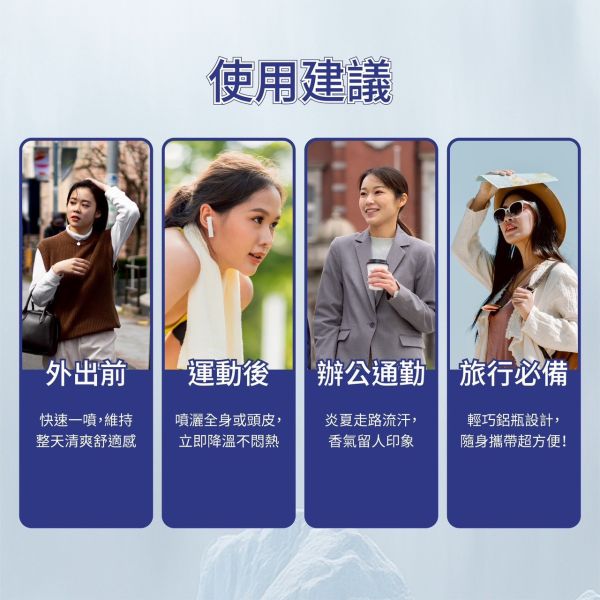 華寶生醫-香氛涼感身體噴霧(一組4瓶) 
