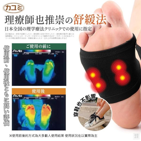 佳由美-二代磁石循環發熱足底套(一組2雙) 