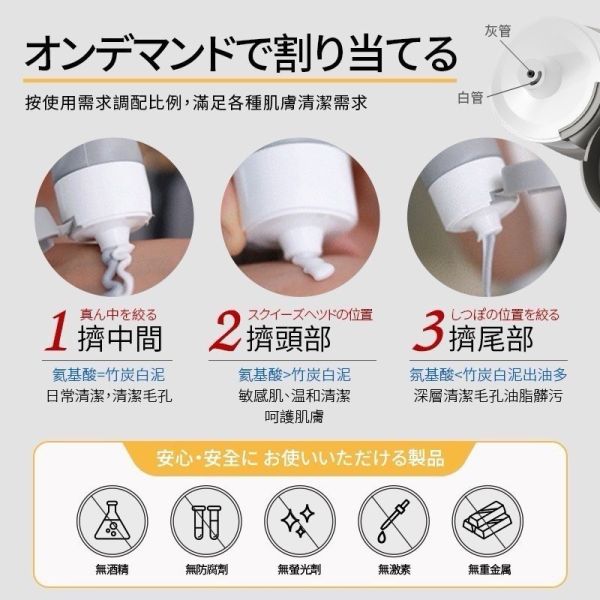 氨基酸白泥雙管洗面乳(一組2入) 