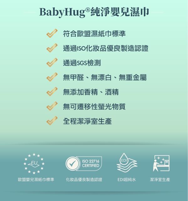 BabyHug嬰兒級柔濕巾 80抽有蓋(一箱24包) 