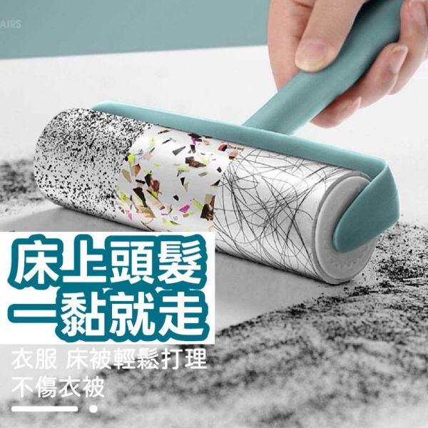 短柄黏毛器(黏毛器*1+黏塵紙5捲) 