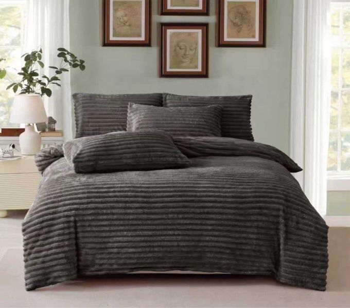 頂級兔毛絨床包四件組 