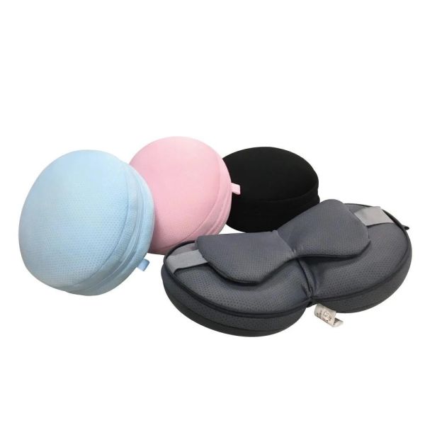 圓形眼罩靠枕(黑色)(一組2入) 