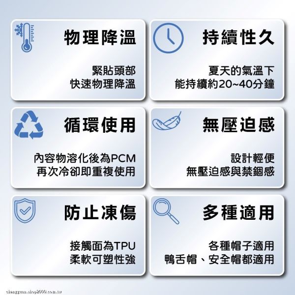 PCM帽子冰墊(一組4入) 