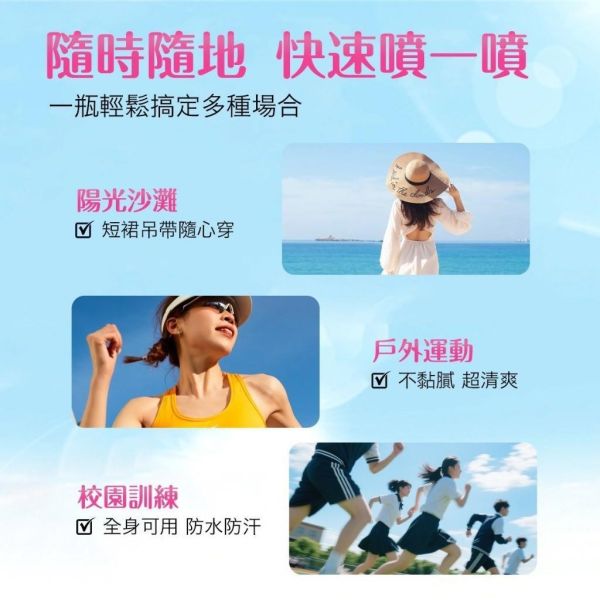 Moln水潤清爽防曬噴霧(一組3瓶) 