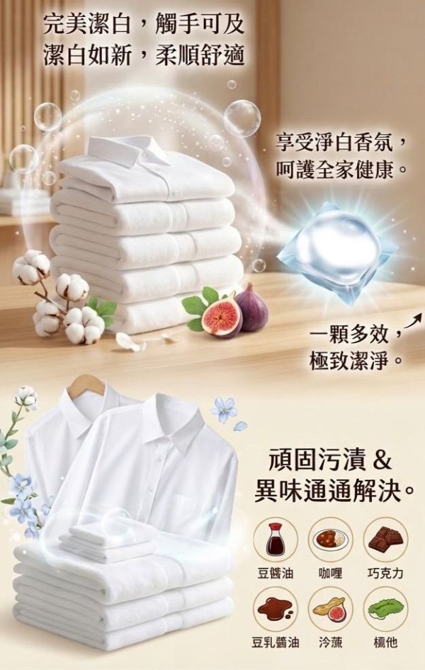 WELCO超濃縮抗菌消臭洗衣球(一組324顆) 