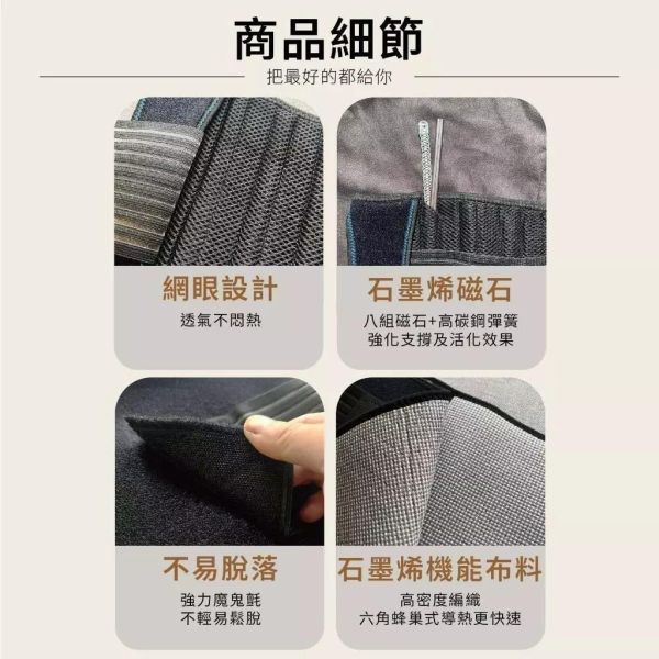 石墨烯黑科技-機能保健護腰帶 
