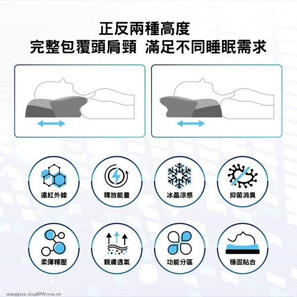 安德森保羅-鍺石墨烯 冰晶蝶形好眠枕 