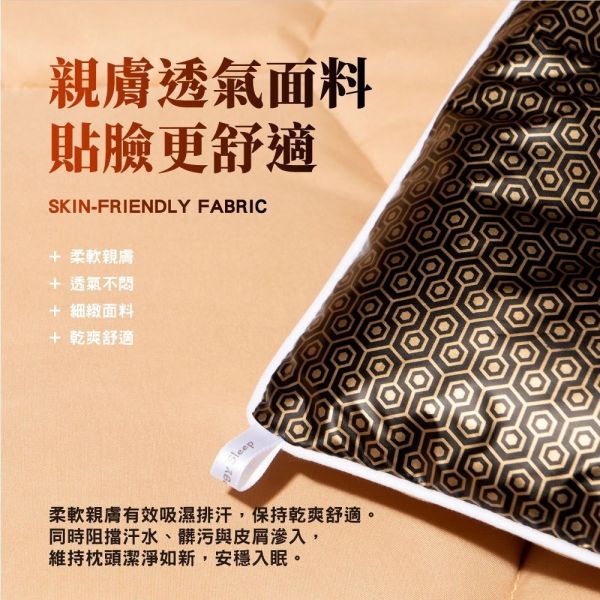 安德森保羅-石墨烯黑金 遠紅外線絲絨枕(一組2顆) 