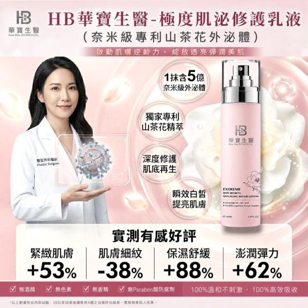 華寶生醫-極度肌泌修護乳液(一組2瓶) 