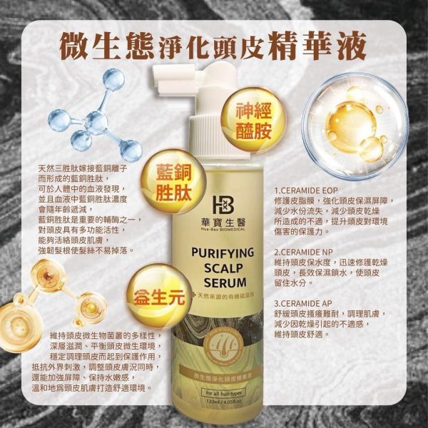 華寶生醫-微生態淨化頭皮精華液(一組2瓶) 