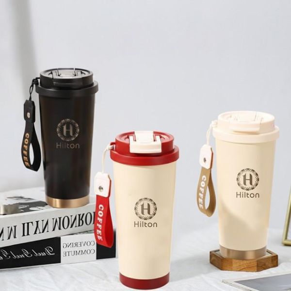 Hilton希爾頓-316不鏽鋼典雅鈴蘭一杯三飲保溫杯(一組2入) 