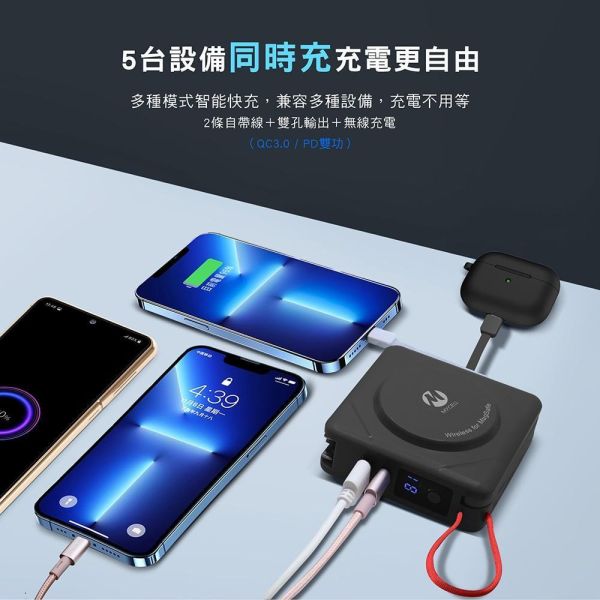 Zues Pro多功用無線行動電源 