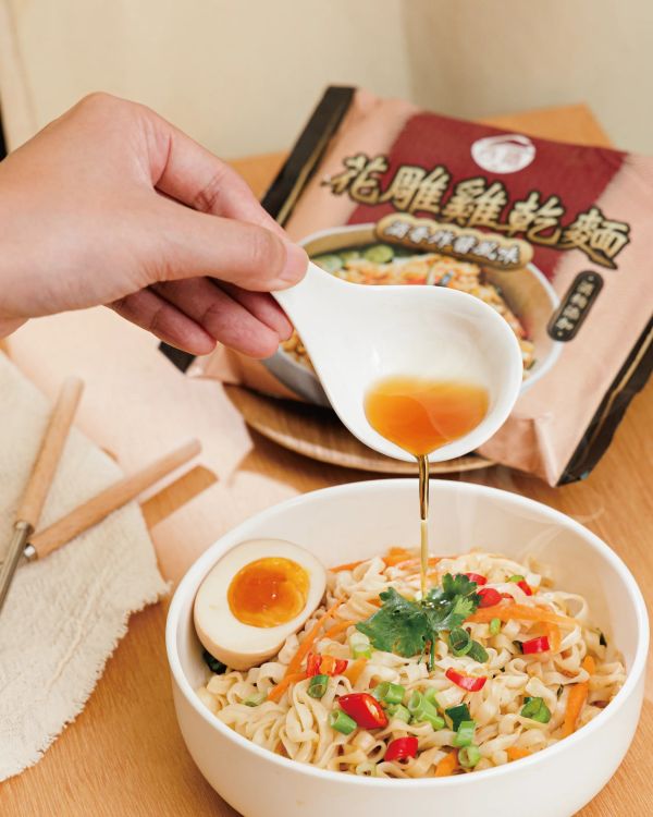 台酒花雕雞乾麵-酒香炸醬風味(一組8包) 