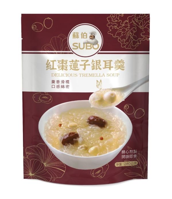 蘇伯紅棗蓮子銀耳羹(一組6包) 