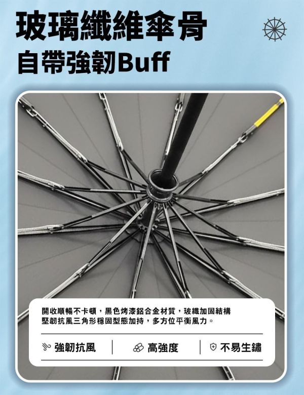 Hilton希爾頓-24骨加大自動摺疊傘(一組2入) 