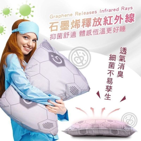 【仙朵拉 Sandra】石墨烯舒眠枕(一組2顆) 