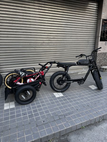 Earth+Kin聯名拖車 super73聯名款,super73配件,電輔車拖車,露營的好推車,Unimoke拖車,super73維修