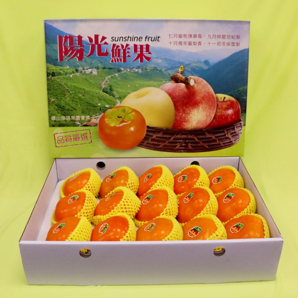 精選高山甜柿禮盒 甜柿,水果,高山甜柿,水果禮盒