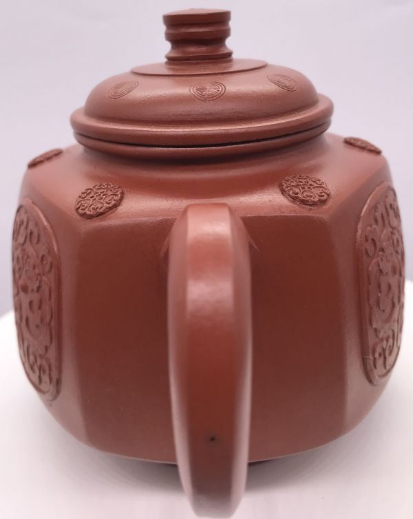 1999年六角宮燈(趙莊朱泥)(作者:大清乾隆年製) 