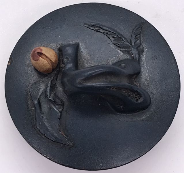 1990年綠泥壽桃壺 