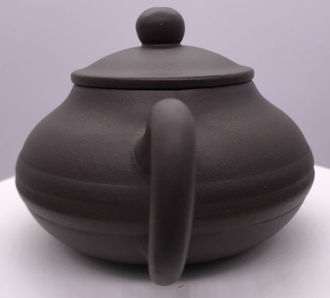 1990年紫砂圓扁壺(作者:徐開玉(技術使)) 