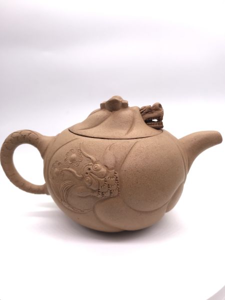 1980年魚化龍段泥茶壺 