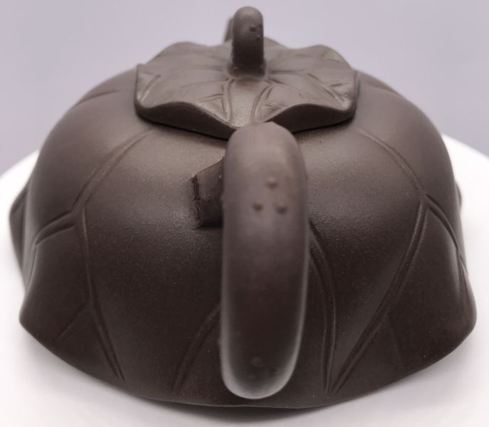 1990年荷葉紫砂壺(王連芳) 