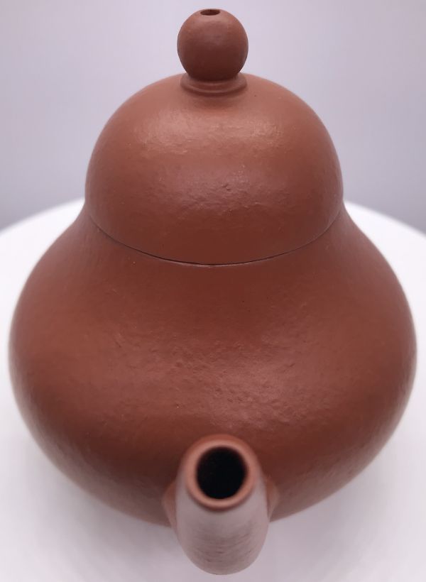 1980年思亭壺(朱泥)(作者:福記龍印) 