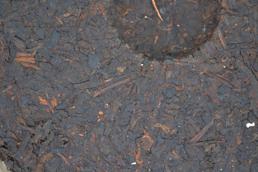 1990中茶牌業字大口中(熟)(單一純料) 