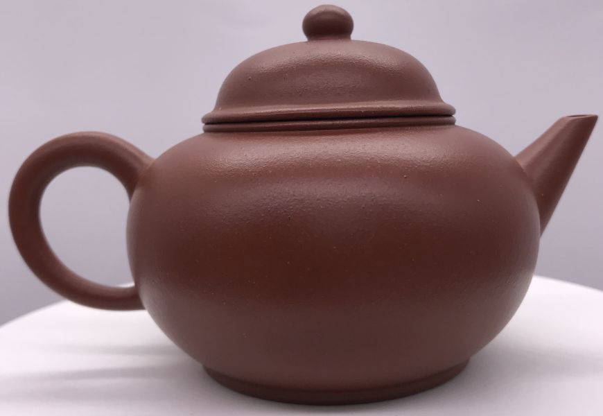 1990年凸蓋6杯標準壺(紅土)(作者:張鴻坤) 