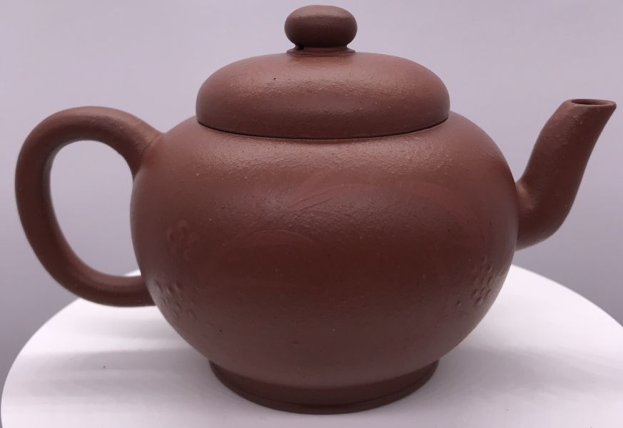 1980年仿古泥繪壺(朱泥+泥繪) 