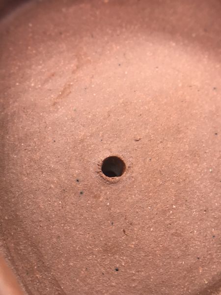 1990年楓段壺(紫砂清水泥)(作者:洪志美) 