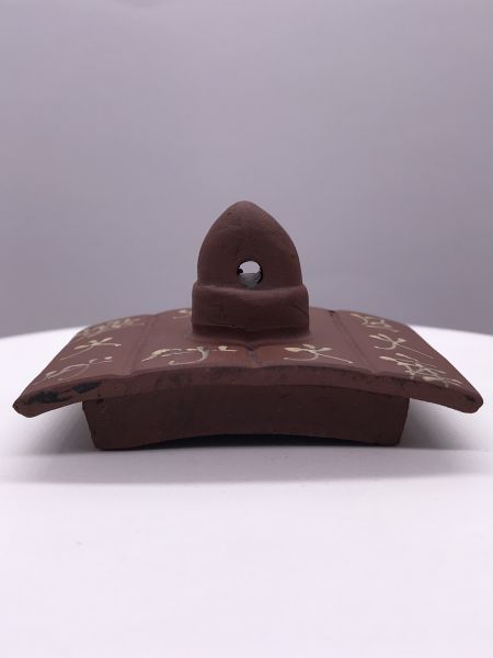 仿時大彬泥繪竹簡龍身壺(紫砂清水) 