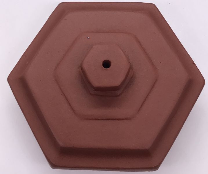 1980年(紅土)六方如意壺(作者:周桂珍) 