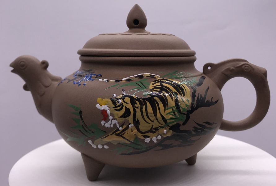 1990年三腳鳳凰菊鼎壺 